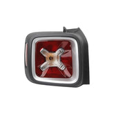 Halogen Tail Light W/Bulbs Compatible With 2015-2022 Jeep Renegade Left Driver Side Clear & Red Lens Replaces# 68429903AA CH2800209